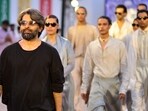 Fashion designer Ujjawal Dubey showcasing his collection during last year's FDCI Men's Weekend in Goa. 