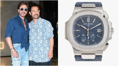 SRK's latest Patek Philippe watch turns heads at film screening. (Instagram) SRK's latest Patek Philippe watch turns heads at film screening. (Instagram)