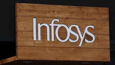 The Infosys Ltd. pop-up pavilion ahead of the World Economic Forum (WEF) in Davos, Switzerland. (Bloomberg) The Infosys Ltd. pop-up pavilion ahead of the World Economic Forum (WEF) in Davos, Switzerland. (Bloomberg)