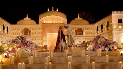 A very small number of family and friends were invited to the wedding performed according to Jain tradition at Shantigram in Ahmedabad. (HT) A very small number of family and friends were invited to the wedding performed according to Jain tradition at Shantigram in Ahmedabad. (HT)