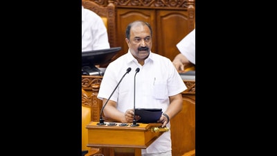 Kerala finance minister KN Balagopal presents the state budget 2025 at the state legislative assembly in Thiruvananthapuram on Friday. (ANI) Kerala finance minister KN Balagopal presents the state budget 2025 at the state legislative assembly in Thiruvananthapuram on Friday. (ANI)