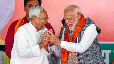 Prime Minister Narendra Modi with Bihar chief minister Nitish Kumar during a public meeting in Munger. (PTI File Photo) Prime Minister Narendra Modi with Bihar chief minister Nitish Kumar during a public meeting in Munger. (PTI File Photo)