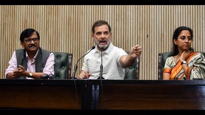 Rahul Gandhi said the BJP won the constituencies where voters were added. (ANI) Rahul Gandhi said the BJP won the constituencies where voters were added. (ANI)