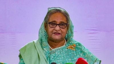 Former Bangladesh prime minister Sheikh Hasina (PTI file) Former Bangladesh prime minister Sheikh Hasina (PTI file)