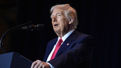 President Donald Trump speaks during the National Prayer Breakfast at Washington Hilton, Thursday, Feb. 6, 2025, in Washington. (AP Photo/Evan Vucci) (AP) President Donald Trump speaks during the National Prayer Breakfast at Washington Hilton, Thursday, Feb. 6, 2025, in Washington. (AP Photo/Evan Vucci) (AP)