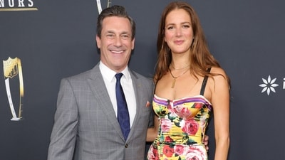 Jon Hamm and Anna Osceola attend the 14th Annual NFL Honors at Saenger Theatre on February 06, 2025 in New Orleans, Louisiana. (Getty Images via AFP) Jon Hamm and Anna Osceola attend the 14th Annual NFL Honors at Saenger Theatre on February 06, 2025 in New Orleans, Louisiana. (Getty Images via AFP)