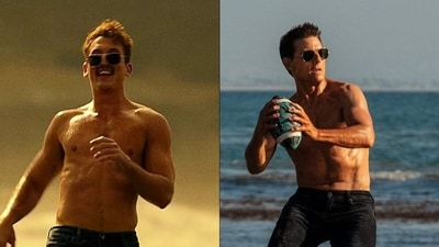 Miles Teller and Tom Cruise from Top Gun: Maverick Miles Teller and Tom Cruise from Top Gun: Maverick