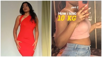 Fitness influencer Shivani Karnica lost 10 kg during her weight loss journey. Fitness influencer Shivani Karnica lost 10 kg during her weight loss journey.