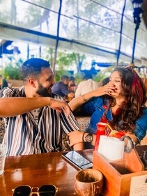 Cynola Rodricks met husband Prudhvi in Thailand, where he was stranded after a cancelled flight. Cynola Rodricks met husband Prudhvi in Thailand, where he was stranded after a cancelled flight.