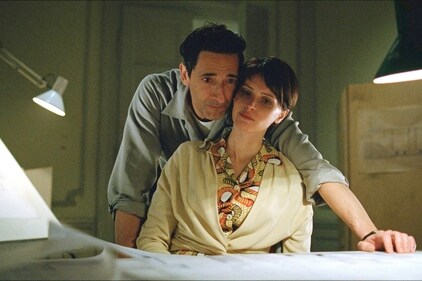 Adrien Brody and Felicity Jones in The Brutalist. Adrien Brody and Felicity Jones in The Brutalist.