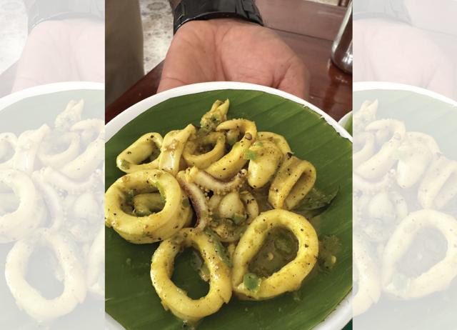 Karthiyayini, a family-run seafood restaurant, serves fresh local fare. Karthiyayini, a family-run seafood restaurant, serves fresh local fare.