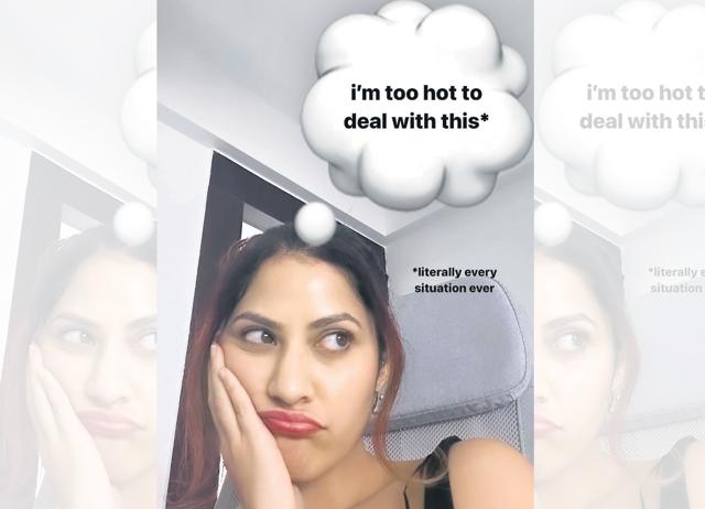 Shivdasani, who makes humorous content, would rather offend others than herself. (INSTAGRAM/@SAKSHISHIVDASANI) Shivdasani, who makes humorous content, would rather offend others than herself. (INSTAGRAM/@SAKSHISHIVDASANI)