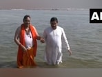 During the current Maha Kumbh Mela in Prayagraj on Saturday, Chief Ministers Bhajanlal Sharma of Rajasthan and Mohan Yadav of Madhya Pradesh had a sacred plunge at the Triveni Sangam. During the current Maha Kumbh Mela in Prayagraj on Saturday, Chief Ministers Bhajanlal Sharma of Rajasthan and Mohan Yadav of Madhya Pradesh had a sacred plunge at the Triveni Sangam.