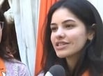 Trisha and Sanidhi, the daughters of BJP candidate Parvesh Verma (image source: X)