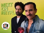 Jaideep Ahlawat and Saif Ali Khan at the Netflix event earlier this week.