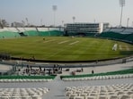 A view of newly renovated Gaddafi Stadium, which is read for the matches of tri-nation ODI series, in Lahore, Pakistan, Thursday, Feb. 6, 2025. (AP Photo/K.M Chaudary) A view of newly renovated Gaddafi Stadium, which is read for the matches of tri-nation ODI series, in Lahore, Pakistan, Thursday, Feb. 6, 2025. (AP Photo/K.M Chaudary)