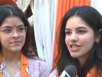 Trisha and Sanidhi, daughters of Parvesh Verma who defeated Arvind Kejriwal in New Delhi constituency. Trisha and Sanidhi, daughters of Parvesh Verma who defeated Arvind Kejriwal in New Delhi constituency.
