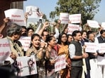 Opposition leaders have been protesting against the alleged 'shackled' deportation of the illegal Indian immigrants from the US.
