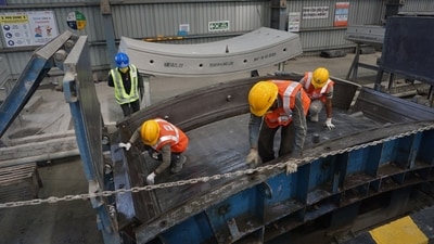 (Representative image) More details on the Sabarmati bullet train station fire accident, including potential injuries or casualties, are awaited. (Praful Gangurde /HT Photo)