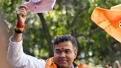 In a major victory, BJP's Parvesh Verma defeated former Delhi CM and AAP supremo Arvind Kejriwal from the New Delhi constituency. (Sanchit Khanna/Hindustan Times) In a major victory, BJP's Parvesh Verma defeated former Delhi CM and AAP supremo Arvind Kejriwal from the New Delhi constituency. (Sanchit Khanna/Hindustan Times)