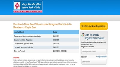 CBI Recruitment 2025: Registration ends tomorrow for 266 Zone Based Officers CBI Recruitment 2025: Registration ends tomorrow for 266 Zone Based Officers