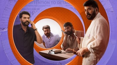 Representative image of Mammootty in a still from Gautham Vasudev Menon's Malayalam debut, Dominic and the Ladies' Purse.