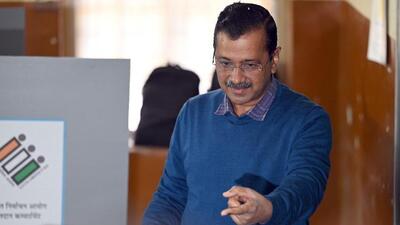 Kejriwal is narrowly trailing by just 238 votes against BJP’s Parvesh Sahib Singh Verma. (HT file photo)