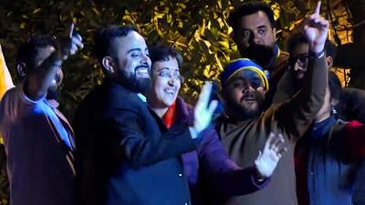 On Saturday, Atishi assured her victory means the fight against BJP will continue. (ANI) On Saturday, Atishi assured her victory means the fight against BJP will continue. (ANI)