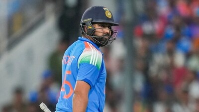 Nagpur: India's captain Rohit Sharma returns to pavilion after being dismissed by England's Saqib Mahmood during the first One Day International (ODI) cricket match. (PTI)
