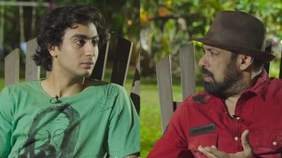 Salman Khan scolds Arhaan Khan for not being fluent in Hindi. Salman Khan scolds Arhaan Khan for not being fluent in Hindi.