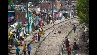 The slum clusters have been a strong AAP vote bank for the last 10 years, but the BJP was trying to make inroads in these regions through a sustained campaign over the past month. (HT PHOTO) The slum clusters have been a strong AAP vote bank for the last 10 years, but the BJP was trying to make inroads in these regions through a sustained campaign over the past month. (HT PHOTO)