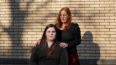 Mellow, a transgender woman, left, poses for a portrait with her mother, Lisa Suhay, Monday, Feb. 3, 2025, in Norfolk, Va. (AP) Mellow, a transgender woman, left, poses for a portrait with her mother, Lisa Suhay, Monday, Feb. 3, 2025, in Norfolk, Va. (AP)