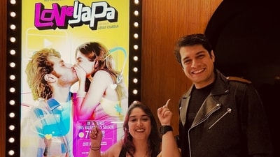 Ira Khan shared a post about her brother Junaid Khan's film Loveyapa. Ira Khan shared a post about her brother Junaid Khan's film Loveyapa.