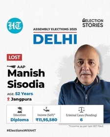Kejriwal announced that if the AAP is voted to power, Sisodia will be appointed as the deputy chief minister of Delhi. (HT ) Kejriwal announced that if the AAP is voted to power, Sisodia will be appointed as the deputy chief minister of Delhi. (HT )