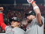 Chiefs' Travis Kelce and Patrick Mahomes consider lavish Rolex watch gifts for teammates if they win Super Bowl LIX.
Jamie Squire/Getty Images/AFP (Photo by JAMIE SQUIRE / GETTY IMAGES NORTH AMERICA / Getty Images via AFP) Chiefs' Travis Kelce and Patrick Mahomes consider lavish Rolex watch gifts for teammates if they win Super Bowl LIX.
Jamie Squire/Getty Images/AFP (Photo by JAMIE SQUIRE / GETTY IMAGES NORTH AMERICA / Getty Images via AFP)