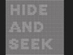 A optical illusion puzzled users with hidden text in a grid of black dots. A optical illusion puzzled users with hidden text in a grid of black dots.