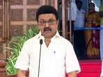 Tamil Nadu CM MK Stalin condemned the Modi-led central government for "betraying" the southern state. Tamil Nadu CM MK Stalin condemned the Modi-led central government for "betraying" the southern state.