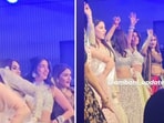 Radhika Ambani grooved to 'Anarkali Disco Chali' during best friends, Krishna Parekh and Yash Singhal's sangeet ceremony. Radhika Ambani grooved to 'Anarkali Disco Chali' during best friends, Krishna Parekh and Yash Singhal's sangeet ceremony.