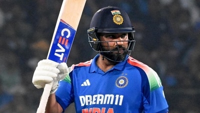 India's captain Rohit Sharma celebrates his half century during the 2nd ODI match against England (Bibhash Lodh) India's captain Rohit Sharma celebrates his half century during the 2nd ODI match against England (Bibhash Lodh)