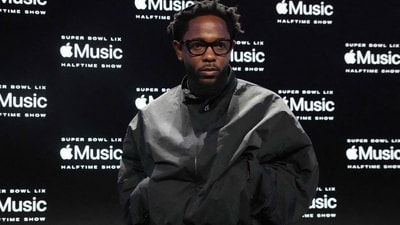 Despite his accolades, Kendrick Lamar will only receive union-scale pay for his Super Bowl halftime performance.
Mandatory Credit: Kirby Lee-Imagn Images (USA TODAY Sports via Reuters Con)