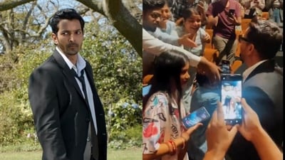 Harshvardhan Rane surprises fans in theatres as Sanam Teri Kasam re-releases. Harshvardhan Rane surprises fans in theatres as Sanam Teri Kasam re-releases.