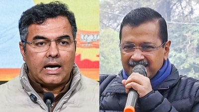 BJP's Parvesh Verma took to social media to share a 33-second video mocking Arvind Kejriwal. BJP's Parvesh Verma took to social media to share a 33-second video mocking Arvind Kejriwal.