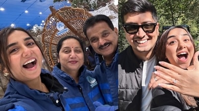 Prajakta Koli's dad spoke about her fiancé Vrishank Khanal. Prajakta Koli's dad spoke about her fiancé Vrishank Khanal.