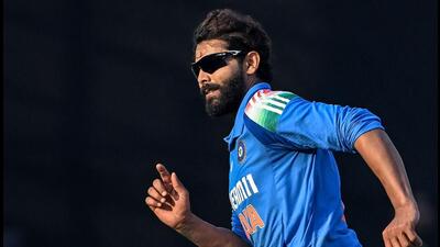 Ravindra Jadeja finished with 3/35 on a pitch where every other bowler went upwards of five runs per over (AFP)