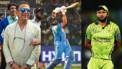 Gavaskar taunts Shahid Afridi with retirement u-turn dig as Rohit Sharma closes-in gap in massive tally (PTI and Getty Images) Gavaskar taunts Shahid Afridi with retirement u-turn dig as Rohit Sharma closes-in gap in massive tally (PTI and Getty Images)