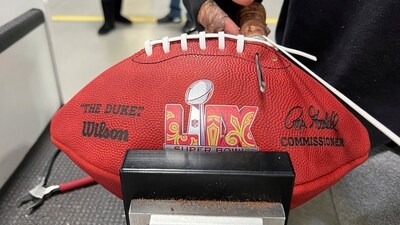 The official Super Bowl features a colorful beadwork design, inspired by the local Masking tradition of Black Americans. The art form was used by the community who were excluded from mainstream Mardi Gras celebrations for much of New Orleans history and continues even today. (AP) The official Super Bowl features a colorful beadwork design, inspired by the local Masking tradition of Black Americans. The art form was used by the community who were excluded from mainstream Mardi Gras celebrations for much of New Orleans history and continues even today. (AP)