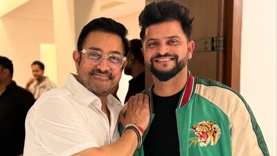 Aamir Khan and Suresh Raina met in Mumbai recently.