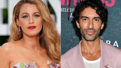 This combination of images shows Blake Lively at the London screening of the film It Ends With Us and Justin Baldoni at the world premiere of the film in New York. (AP) This combination of images shows Blake Lively at the London screening of the film It Ends With Us and Justin Baldoni at the world premiere of the film in New York. (AP)