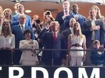Super Bowl 2025: Netizens wonder if Donald Trump served in military after president salutes during national anthem (Photo by TIMOTHY A. CLARY / AFP) Super Bowl 2025: Netizens wonder if Donald Trump served in military after president salutes during national anthem (Photo by TIMOTHY A. CLARY / AFP)