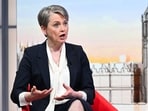 Britain's Home Secretary Yvette Cooper appearing on the BBC's "Sunday Morning" political television show with journalist Laura Kuenssberg. Britain's Home Secretary Yvette Cooper appearing on the BBC's "Sunday Morning" political television show with journalist Laura Kuenssberg.
